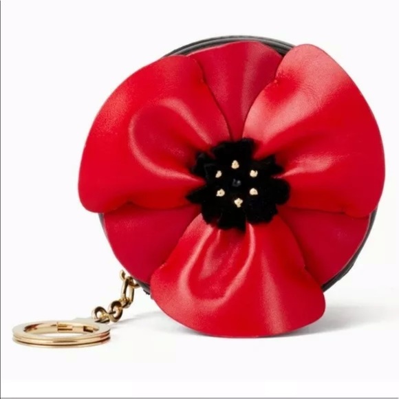 NWT Kate Spade Black Poppy Ooh La La Coinholder - Picture 7 of 8
